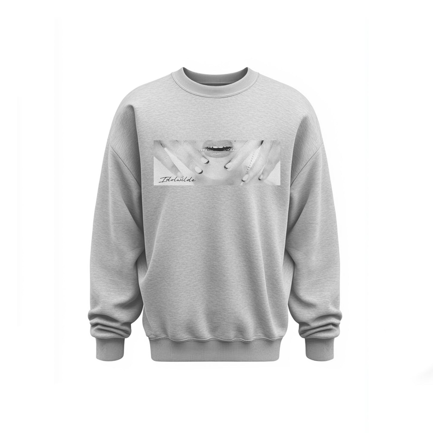 IDOLWILDE Lip & Chain Print Sweatshirt