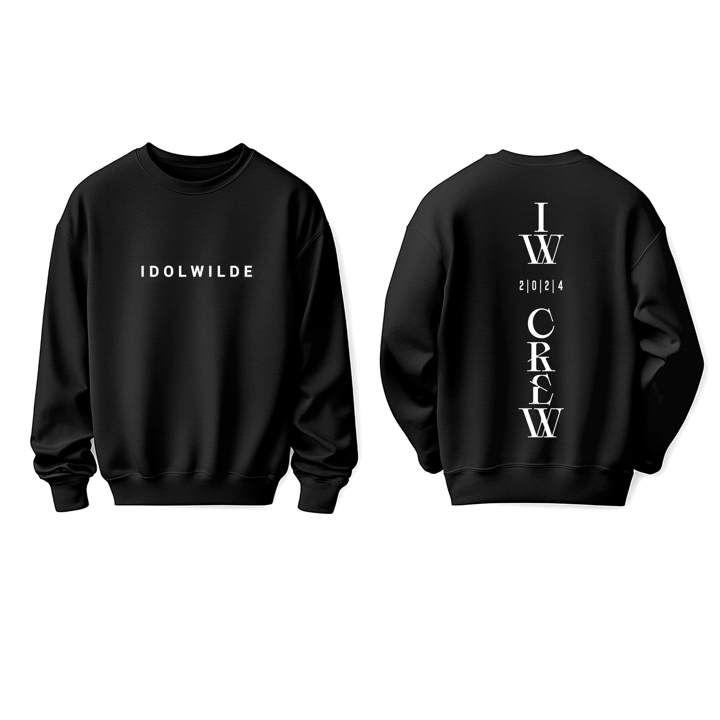 IDOLWILDE IW CREW Print Sweatshirt