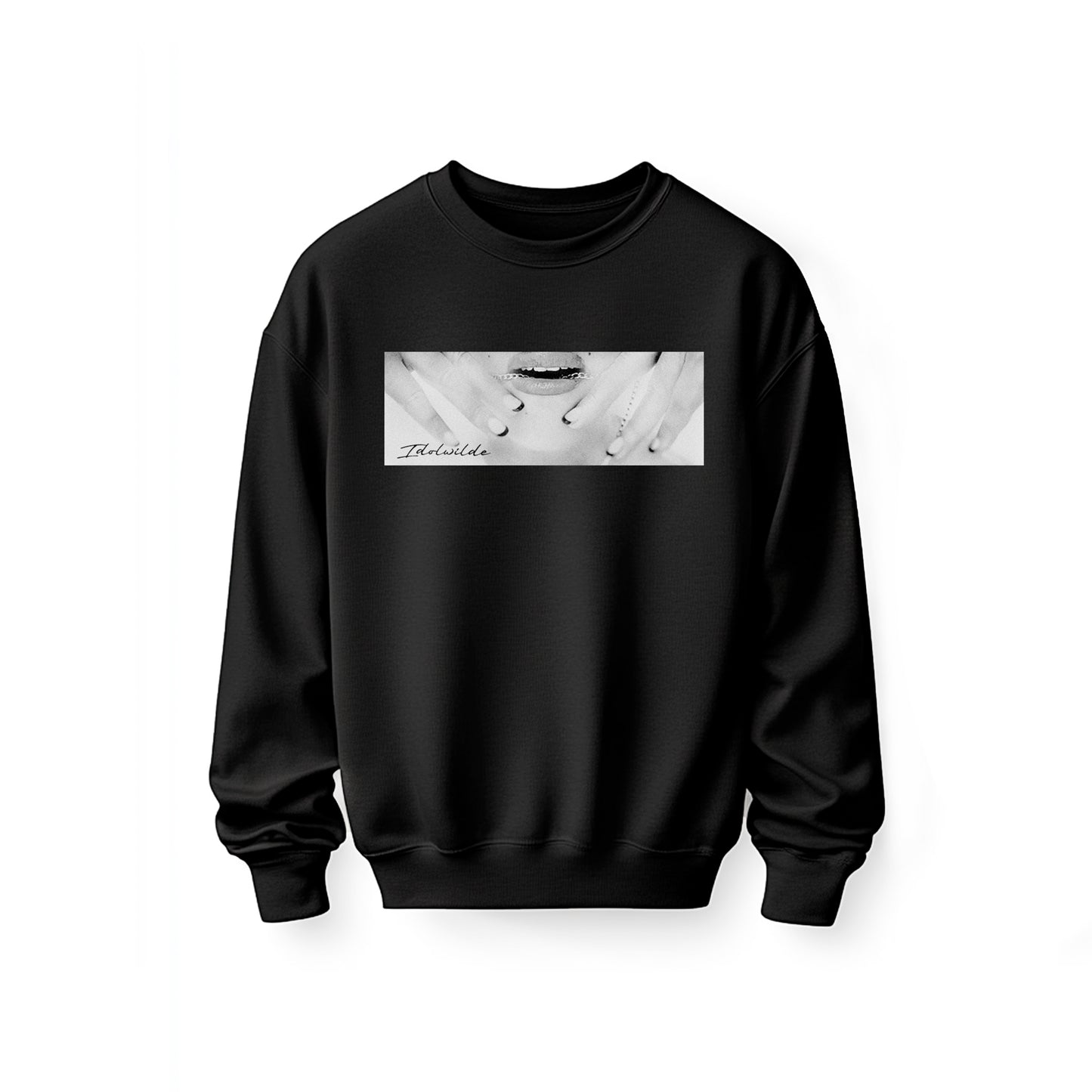 IDOLWILDE Lip & Chain Print Sweatshirt