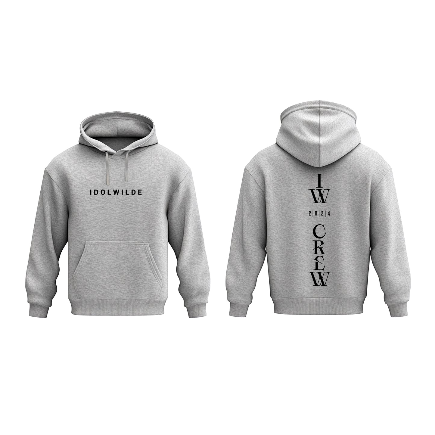 IDOLWILDE IW CREW Print Hoodie